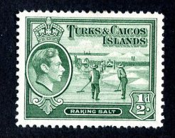 2593x) Turks & Caicos 1938 - SG #195 / Sc #79   M*  ( Catalogue $2.40 ) - Turks & Caicos