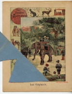 ELEPHANT CORNAC  ZOO Couverture Protège Cahier Le JARDIN D´ ACCLIMATATION / Coll. C. CHARIER SAUMUR - Copertine Di Libri