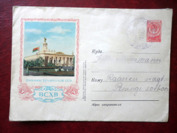 Russia - USSR - Cover - 1954 - Circulated In Estonia SSR , Sindi - Soviet Fair , Belarus Pavilion - Used - Lettres & Documents