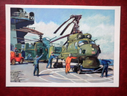 Antisubmarine Helicopters - By P. Pavlinov - Helicopter - Soviet - 1973 - Russia USSR - Unused - Helicópteros