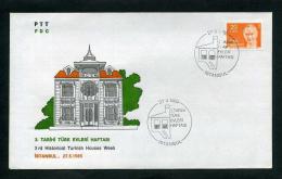 TURKEY 1985 FDC - 3rd Historical Turkish Houses Week, Istanbul, May 27 - FDC