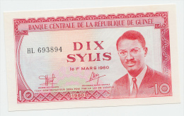 Guinea 10 Sylis 1980 UNC NEUF P 23 - Guinée