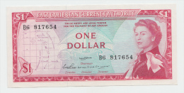 East Caribbean States 1 Dollar 1965 AUNC P 13a (sig. 2) - Caribes Orientales