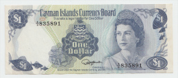 CAYMAN ISLANDS 1 Dollar 1974 VF++ P 5a 5 A (A/4) - Islas Caimán