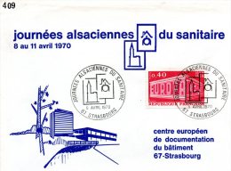 Pli Avec Valeur Europa ( Journées Alsaciennes Du Sanitaire )avec Cachet. - Cartas & Documentos