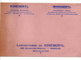 Buvard - Kineseryl - Produits Pharmaceutiques