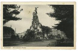 CARTOLINA - TORINO - MONUMENTO FREJUS  - VIAGGIATA NEL 1933 - Andere Monumenten & Gebouwen