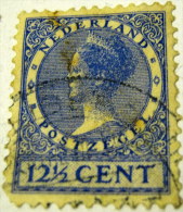 Netherlands 1928 Queen Wilhelmina 12.5c - Used - Usati