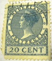 Netherlands 1924 Queen Wilhelmina 20c - Used - Usati