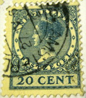 Netherlands 1924 Queen Wilhelmina 20c - Used - Used Stamps