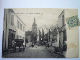 BAIGTS  :  Avenue De L'Eglise  -  Belle Animation  - Orthez