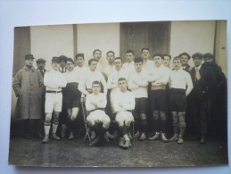 Carte  PHOTO MEURISSE  (Toulouse)  Equipe Militaire (?)  De RUGBY  Ou  FOOTBALL - Rugby