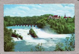 41541      Svizzera,  Rheinfall  Mit  Schloss  Laufen,  VG  1956 - Laufen-Uhwiesen 