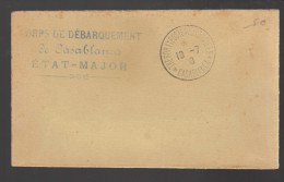 MAROC Lettre FM 1908 Corps De Débarquement De Casablanca - Lettres & Documents