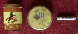Boîtes (3) Marque Chiquito, Vichy, Alunozal - Rare - Boxes