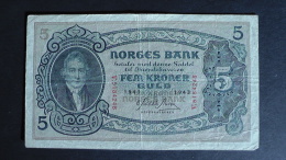 Norway - 5 Kroner - 1943 - P 7c - VF - Look Scan - Norway