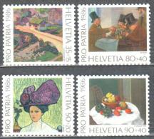 Switzerland 1986 Art Painting Gemalde Michel 1317-1320 MNH (**) - Unused Stamps