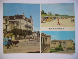 ZINNOWITZ  Karl-Marx-Straße FDGB Heim "Glück Auf" Strand Kulturhaus 1970 Used Stamp - Zinnowitz