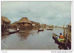 BENIN - GANVIE - (animé) Cité Lacustre - Nr 185 Rouillé à Cotonou - D22 - Benín