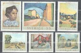 Sweden 1969 Art Painting Gemalde Michel 638-643 MNH (**) - Neufs