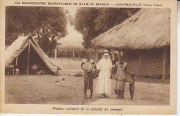 D19 - CONGO BELGE - LEOPOLDVILLE - Femmes Atteintes Maladie Du Sommeil - Franciscaines Missionnaires De Marie En Mission - Kinshasa - Leopoldville (Leopoldstadt)