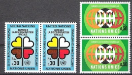 UNO Genf 1971 MiNr. 19-20 ** Paar Gegen Rassendiskriminierung ( 398) - Unused Stamps