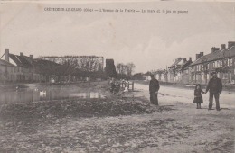 CREVECOEUR-le-GRAND  L'Avenue De La Prairie - La Mare Et Le Jeu De Paume - Crevecoeur Le Grand