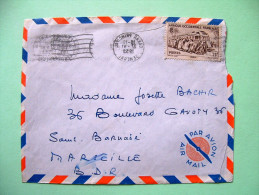 French West Africa - Senegal - 1953 Cover To France - Train Locomotive - Brieven En Documenten