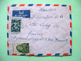 French West Africa - French Guinea - 1958 Cover To France - Woman Of Mauritania - Coffee - Covers & Documents