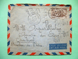 French West Africa - Ivory Coast - 1952 Cover To France - Train Locomotive - Briefe U. Dokumente