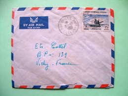 French West Africa - Ivory Coast - 1957 Cover To France - Agriculture Harvester - Lettres & Documents