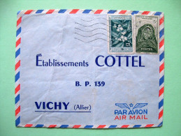 French West Africa - Ivory Coast - 1958 Cover To France - Woman Of Mauritania - Coffee - Lettres & Documents