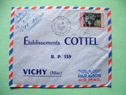 French West Africa - Ivory Coast - 1958 Cover To France - Bananas - Storia Postale