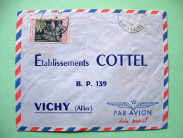 French West Africa - Ivory Coast - 1958 Cover To France - Bananas - Lettres & Documents
