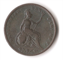 GRANDE-BRETAGNE  FARTING   1828 - B. 1 Farthing