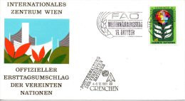 ONU VIENNE. Enveloppe Commémorative De 1981. FAO. - ACF - Aktion Gegen Den Hunger