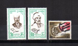 Egipto   1981  .-  Y&T Nº   1162/1163 - 1164  ( C/charniere ) - Nuovi