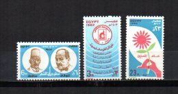 Egipto   1982  .-  Y&T Nº   1191 - 1192 - 1193    ( C/charniere ) - Unused Stamps
