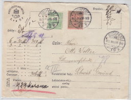 1917 Hungary. Insured Letter, Cover. Budapest. (G13c223) - Brieven En Documenten