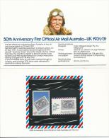 1981 50th Anniversary First Official Airmail Set Of 2 Presentation Pack As Issued 1981 Great Value Sealed MUH Unused - Presentation Packs