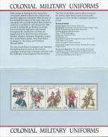 1985 Colonial Military Uniforms Set 5 In Presentation Pack As Issued 1985 Great Value Sealed MUH Unused - Presentation Packs