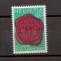 Schweiz Suisse Switzerland 1983, Nr. 1255,150 Jahre Kanton Basel-Landschaft Postfrisch (mnh) - Unused Stamps