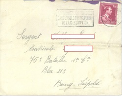 BELGIUM - LETTRE - 1952 - DE JEMAPPE A BOURG LEOPOLD AVEC FLAMME - COB 832 - Lot 8451 - Covers & Documents