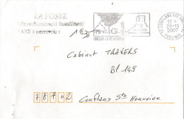 Lettre Taxée Non Timbrée Flamme De Conflans Ste Honorine (78) (oblitération Du 26/11/2007) - 1960-.... Brieven & Documenten