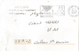 Lettre Taxée Non Timbrée Flamme De Conflans Ste Honorine (78) (oblitération Du 26/11/2007) - 1960-.... Lettres & Documents