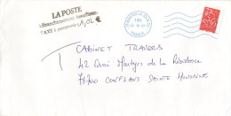 Lettre Taxée Timbre D´usage Courant (oblitération Du 22/10/2007) - 1960-.... Lettres & Documents