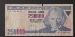 TURKEY  250000  LIRA  1970     -    (Nº02992) - Turquie