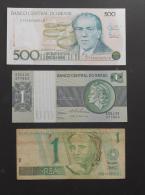BRAZIL        3 BANKNOTES   -    (Nº02997) - Kilowaar - Bankbiljetten