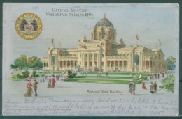 POSTCARD - World's Fair St. Louis, Missouri 1904 State Building - Lot 8457 - St Louis – Missouri