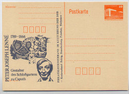 DDR P86II-22-89 C55 Privater Zudruck PETER JOSEPH LENNÉ Schlossgarten Caputh 1989 - Private Postcards - Mint